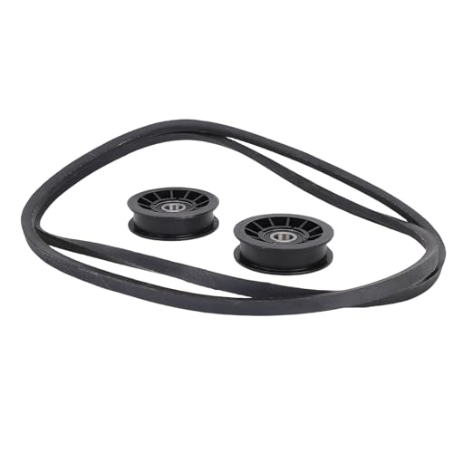 HELEVIA V Idler Pulley Flat Idler Pulley Kit mit Antriebsgürtel 756-05024 756-05032 Ersatz für Cub Cadet XT1-GT 50 XT1-GT54 FAB XT1-LT42 XT1-LT46 von HELEVIA
