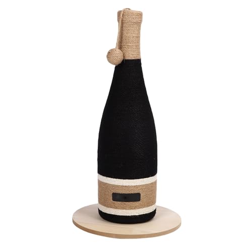 HELEVIA Weinflaschenform Katzenkratzer, Multifunktionales Flachbrett und Saugnapfbecher Design Katzenweinflasche Kratzerpfosten für Körperliche Fitness und Interaktives Spiel HELEVIA Weinflaschenform Katzenkratzer, Multifunktionales Flachbrett und Saugnapfbecher Design Katzenweinflasche Kratzerpfosten für Körperliche Fitness und Interaktives Spiel von HELEVIA