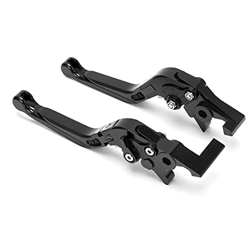 HELEVIA Wunderbare Ersatz-Motorradbremskupplungshebel, Einstellbare CNC-Aluminiumlegierung für 250/300/350 mit Anodierter Behandlung, Kompatibel mit X-ADV 750 2018-2021 (Schwarz) von HELEVIA