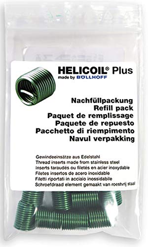 HELICOIL Plus Gewindeeinsätze Nachfüllpackung M12x12 P1,50 metrisch 10 Stück von HELICOIL