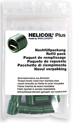 HELICOIL Plus Gewindeeinsätze Nachfüllpackung M12x24 P1,50 metrisch 10 Stück von Helicoil