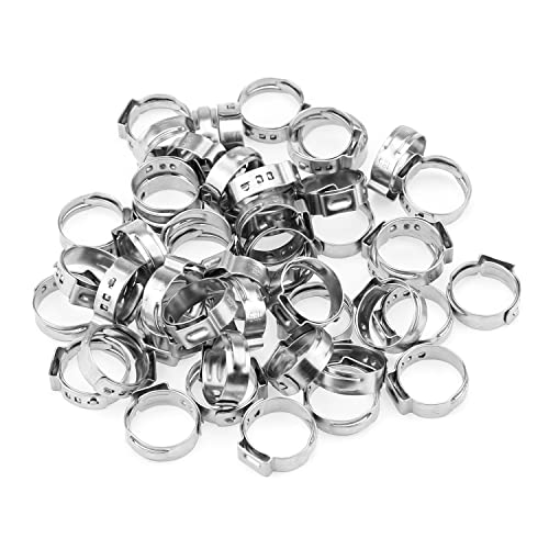 HELIFOUNER 50 Stück 15,3–18,5 mm 304 Edelstahl Einzelohr-Schlauchschellen HELIFOUNER 50 Stück 15,3–18,5 mm 304 Edelstahl Einzelohr-Schlauchschellen von HELIFOUNER