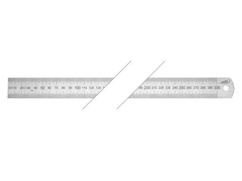 Helios Preisser Stahlmaßstab, biegsam (rostfreier Federbandstahl, EG-Klasse II, Länge: 500 mm) 0460 208 von HELIOS-PREISSER