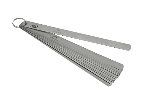 HELIOS-PREISSER 0606172 Fühlerlehren 20 Blatt, 300 x 13 mm, 0,05-1 mm von HELIOS-PREISSER