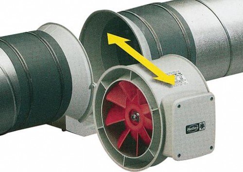 Helios Rohreinschubventilator MV 100 A Ventilator für Rohreinbau 4010184060505 von Helios