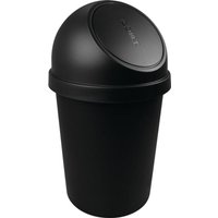 Abfallbehälter H700xØ403mm 45l schwarz helit von BIEBRACH - C.H. MORGENSTERN GMBH