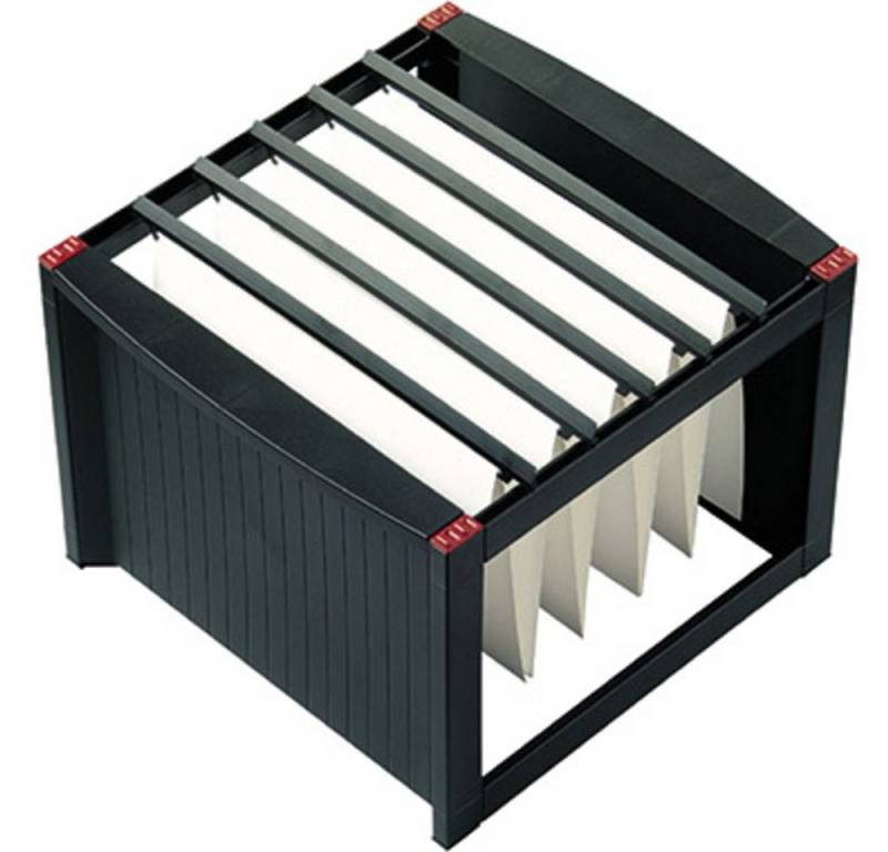 HELIT Aufbewahrungsbox Helit Hängemappenbox H6110092 Schwarz, Rot 1 St. von HELIT