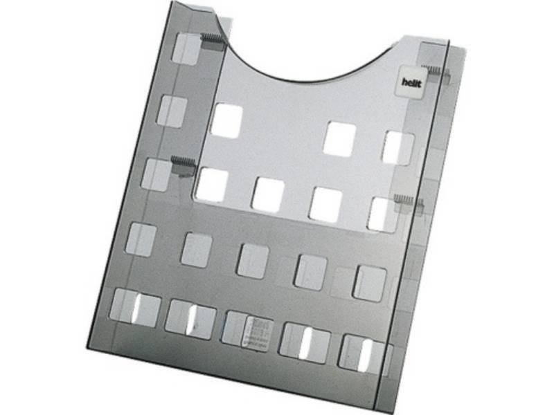 HELIT Halter helit Prospekthalter H6102508 DIN A4 grau transparent von HELIT