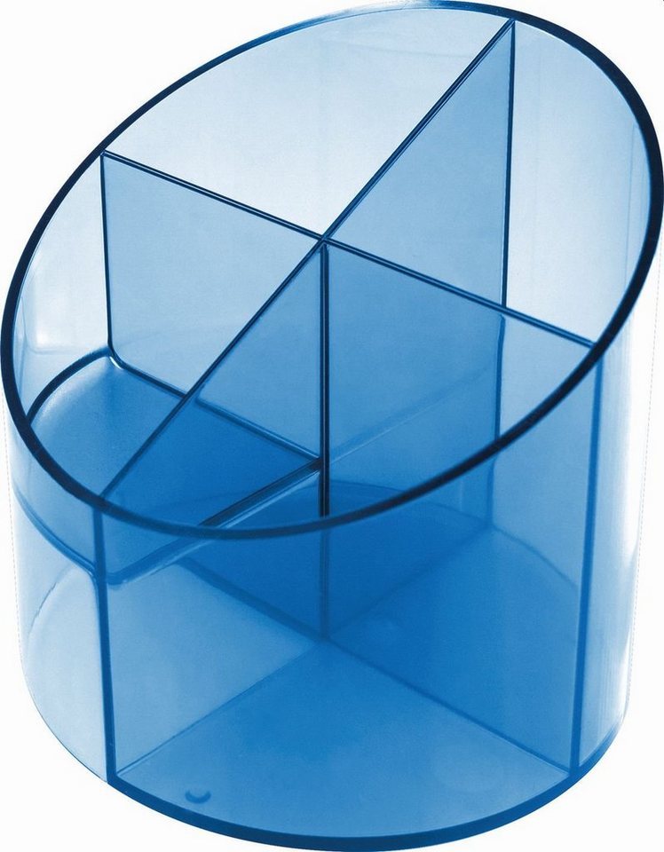 HELIT Aufbewahrungsbox helit Multik”cher Economy Transparent, 4 F„cher, blau von HELIT