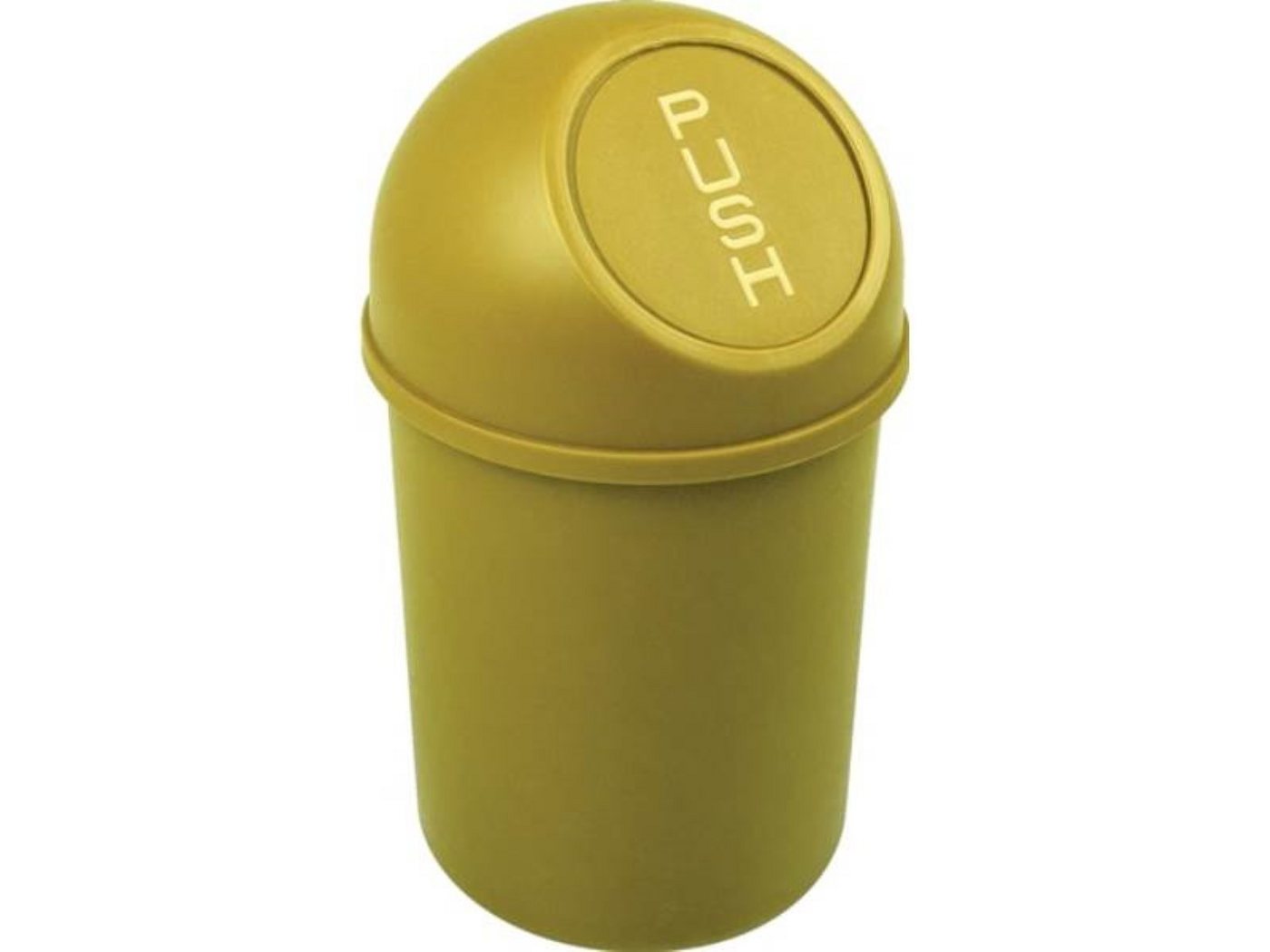 HELIT Mülleimer Abfallbehälter H375xØ214mm 6l gelb HELIT mit Einwurfklappe · stoßf von HELIT