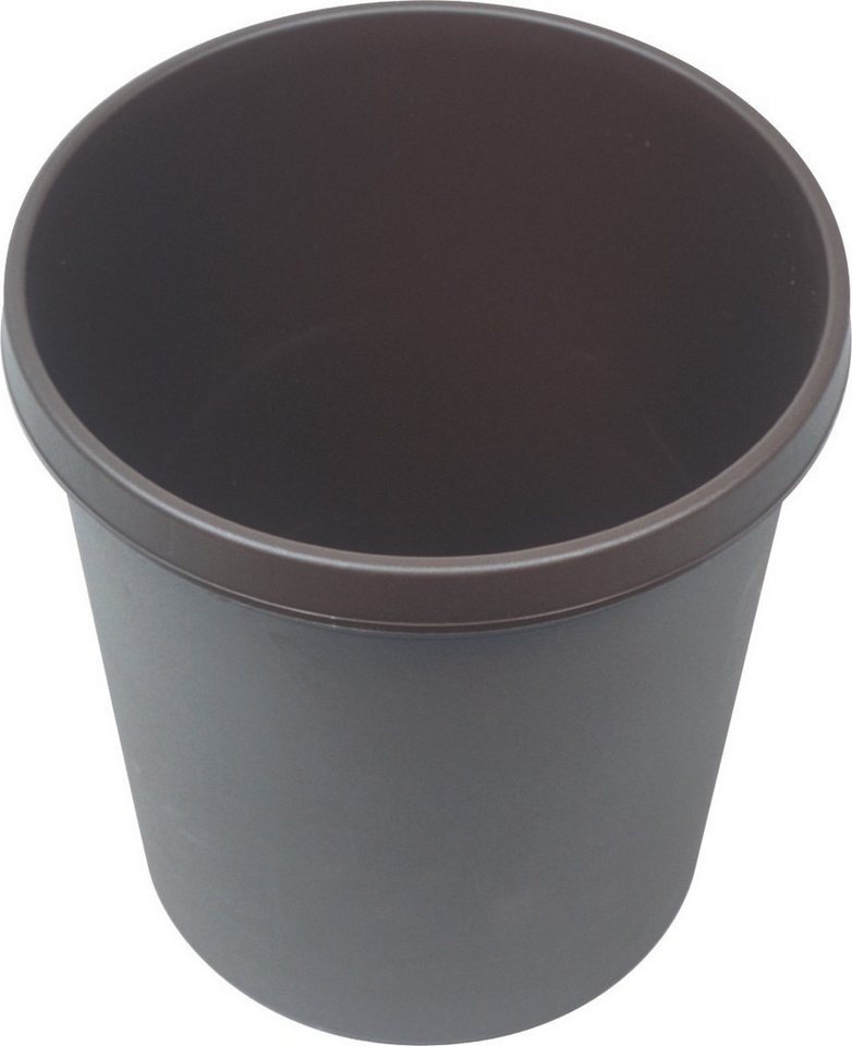 HELIT Papierkorb Objekt-Papierkorb 18l mit Rand braun (15 Stück) HELIT Papierkorb Objekt-Papierkorb 18l mit Rand braun (15 Stück) von HELIT