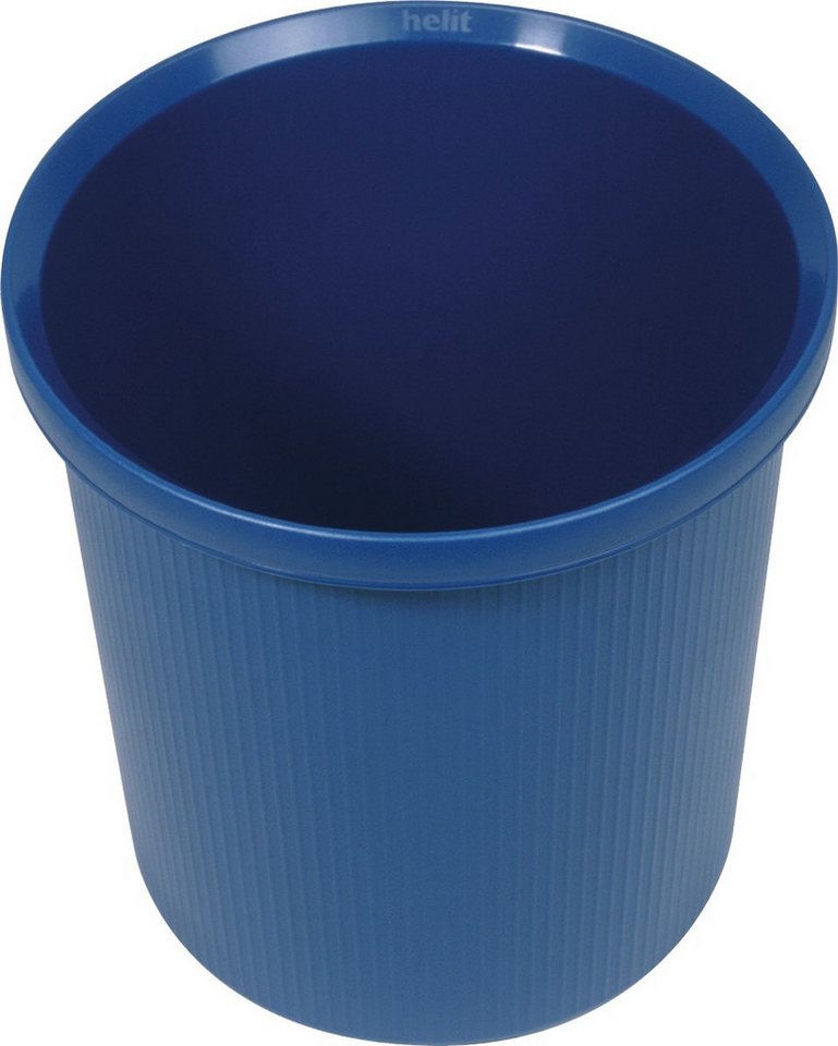 HELIT Papierkorb Papierkorb Linear 18l blau von HELIT