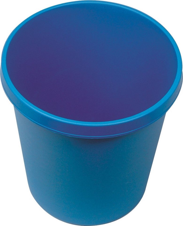 HELIT Papierkorb Papierkorb rund 18l blau von HELIT