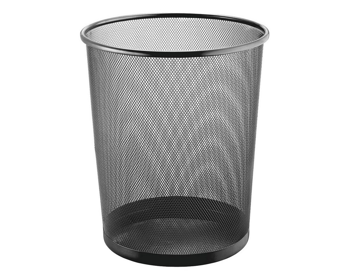 HELIT Papierkorb the circle network, 15 Liter, Stahl mit Lochmuster von HELIT