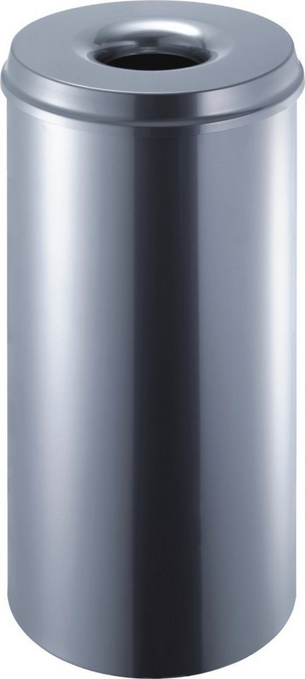 HELIT Papierkorb Papierkorb 50l Metall mit Löschkopf silber HELIT Papierkorb Papierkorb 50l Metall mit Löschkopf silber von HELIT