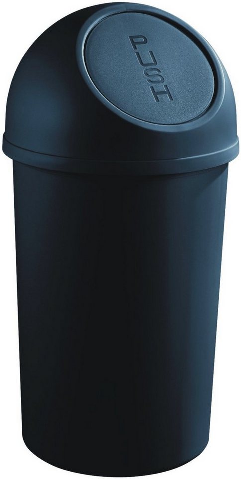 HELIT Papierkorb Abfallbehälter 45l Kunststoff mit Push-Deckel schwarz HELIT Papierkorb Abfallbehälter 45l Kunststoff mit Push-Deckel schwarz von HELIT