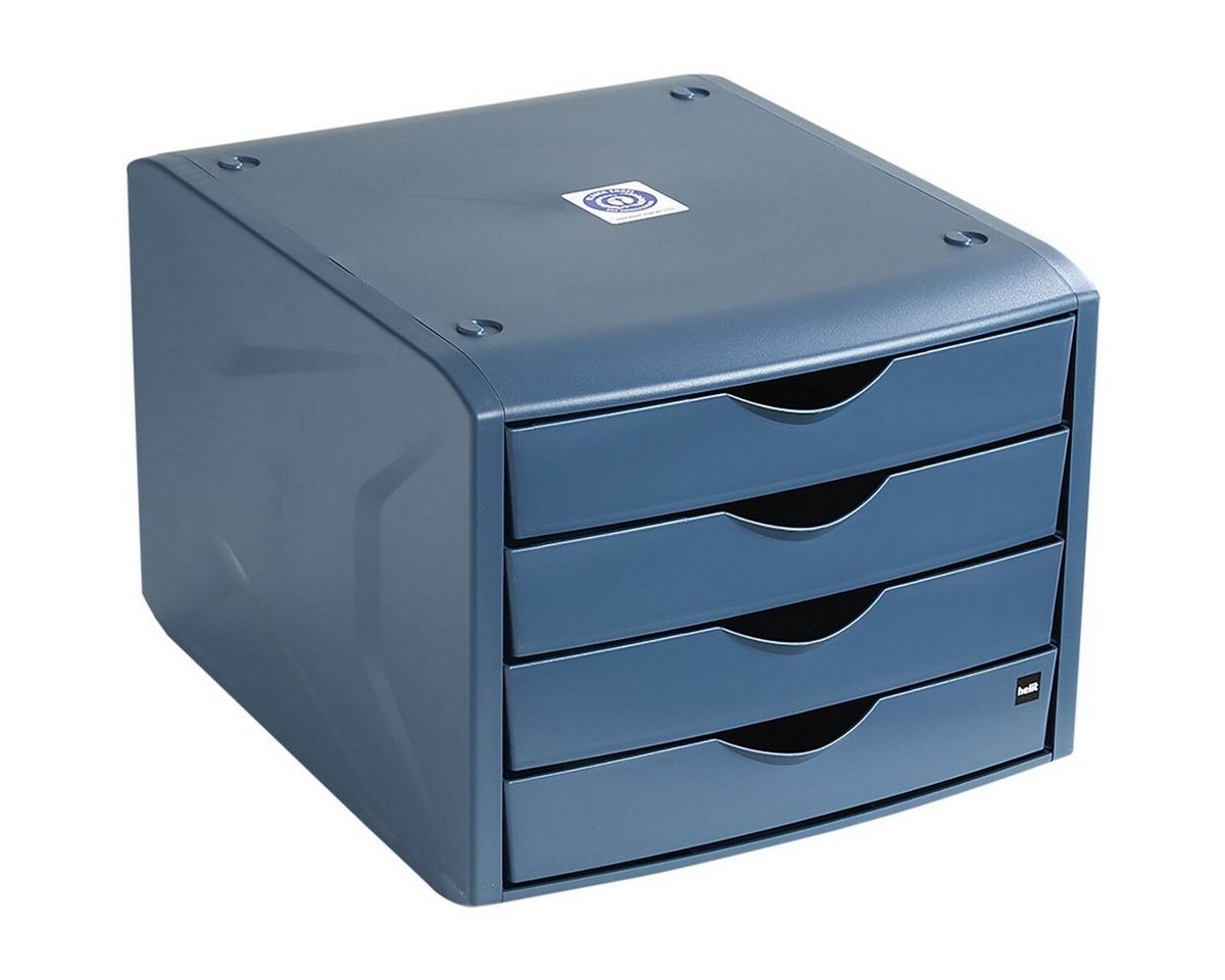 HELIT Schubladenbox the green chameleon, mit 4 Schubladen, geschlossen, stapelbar, Recycling-Kunststoff HELIT Schubladenbox the green chameleon, mit 4 Schubladen, geschlossen, stapelbar, Recycling-Kunststoff von HELIT