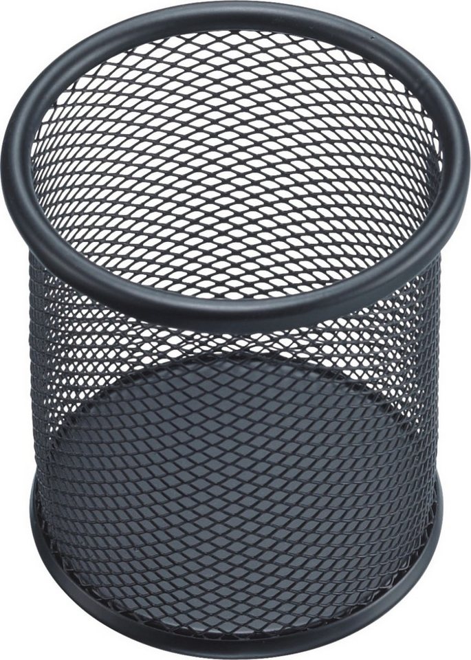 HELIT Tischaufsatz Stifteköcher Mesh Metall schwarz von HELIT