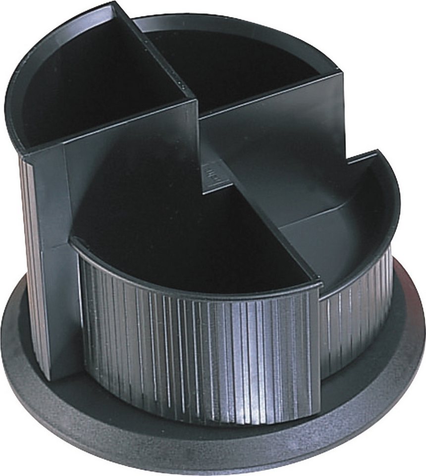 HELIT Tischaufsatz Stifteköcher Serie Linear drehbar schwarz HELIT Tischaufsatz Stifteköcher Serie Linear drehbar schwarz von HELIT