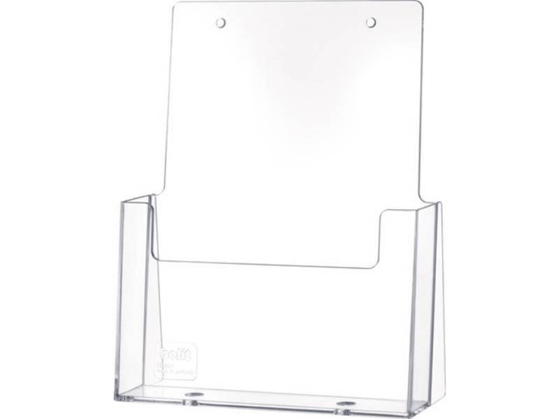 HELIT Halter HELIT H23521- 02 Tischprospekthalter DIN A5 hoch Kunststoff transpare von HELIT