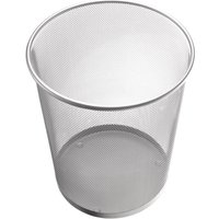 Helit - Papierkorb 23 l H350xØ295 mm mit Lochdekor Stahl silber Helit - Papierkorb 23 l H350xØ295 mm mit Lochdekor Stahl silber von HELIT