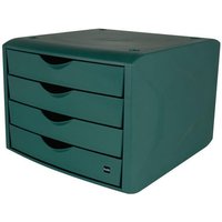 Helit - Schubladenbox m.Auszugssperre 4 Schubl.grün H215xB265xT332mm Helit - Schubladenbox m.Auszugssperre 4 Schubl.grün H215xB265xT332mm von HELIT