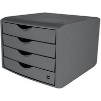 Schubladenbox mit Auszugssperre 4 Schubladen lichtgrau H215xB265xT332 mm von HELIT