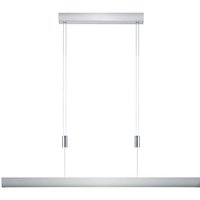 HELL Delta 20504 LED Pendelleuchte, Länge: 100 cm, Rückläufer Aluminium eloxiert von HELL