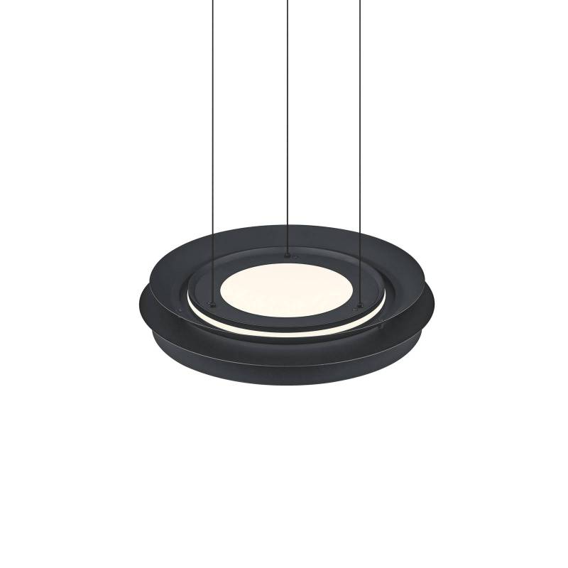 LED-Hängeleuchte Lys, schwarz, Ø 45 cm, CCT, Fernbedienung von HELL