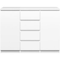 Nada Sideboard 2 Türen og 4 Schubladen weiss hochglanz. von HELLIN