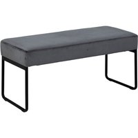 Xenia Sitzbank Velours grau. von HELLIN