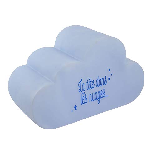 Nachtlicht, Blaue Wolke, 15cm x 25cm x 12cm von Home Deco Kids