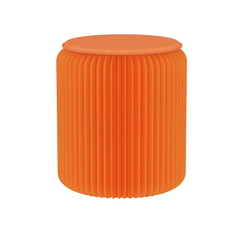 Klapppapierhocker mit PU-Kissen, 4-teiliges Set, Modernes Design Akkordeonstil tragbarer Fußhocker Ruhe Beistelltisch, 15,7 Zoll hoch, zusätzlicher Sitzplatz für Zuhause, Party, Büro, Ausstellung Klapppapierhocker mit PU-Kissen, 4-teiliges Set, Modernes Design Akkordeonstil tragbarer Fußhocker Ruhe Beistelltisch, 15,7 Zoll hoch, zusätzlicher Sitzplatz für Zuhause, Party, Büro, Ausstellung von HELLOPAPO
