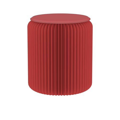 Klapppapierhocker mit PU-Kissen, 4-teiliges Set, Modernes Design Akkordeonstil tragbarer Fußhocker Ruhe Beistelltisch, 15,7 Zoll hoch, zusätzlicher Sitzplatz für Zuhause, Party, Büro, Ausstellung Klapppapierhocker mit PU-Kissen, 4-teiliges Set, Modernes Design Akkordeonstil tragbarer Fußhocker Ruhe Beistelltisch, 15,7 Zoll hoch, zusätzlicher Sitzplatz für Zuhause, Party, Büro, Ausstellung von HELLOPAPO