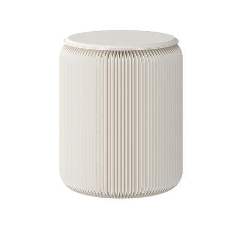 Klapppapierhocker mit PU-Kissen, Modernes Design Akkordeon Tragbarer Fußhocker Ruhe Beistelltisch, 15,7 Zoll hoch, zusätzlicher Sitzplatz für Zuhause, Party, Büro Ausstellung, Einkaufszentrum Klapppapierhocker mit PU-Kissen, Modernes Design Akkordeon Tragbarer Fußhocker Ruhe Beistelltisch, 15,7 Zoll hoch, zusätzlicher Sitzplatz für Zuhause, Party, Büro Ausstellung, Einkaufszentrum von HELLOPAPO