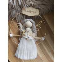 Personalisierte Schutzengel Im Ring Mädchen, Makramee Puppe, Geschenk von HELLOworldSK