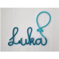 Schriftzug Türschild Mit Luftballon, Wanddeko, Taufe, Geburtstag Schriftzug Türschild Mit Luftballon, Wanddeko, Taufe, Geburtstag von HELLOworldSK