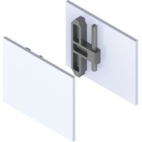 Gt-l Abdeckkappen-Set mit Abstandsprofil 9mm silber eloxiert - für Laufschiene gt-l 50/80, Klemmbefestigung, 2 Stück - Helm von HELM