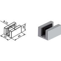 Helm - Führungsgleiter Smart Guide g, EV1 eloxiert, 8-12,76 mm Glas Helm - Führungsgleiter Smart Guide g, EV1 eloxiert, 8-12,76 mm Glas von HELM