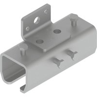 Helm Wandhalterung Kombinationsmuffe 403 Verbindungsmuffe zur Schiebetor Wandmontage, Stahl verzinkt von HELM