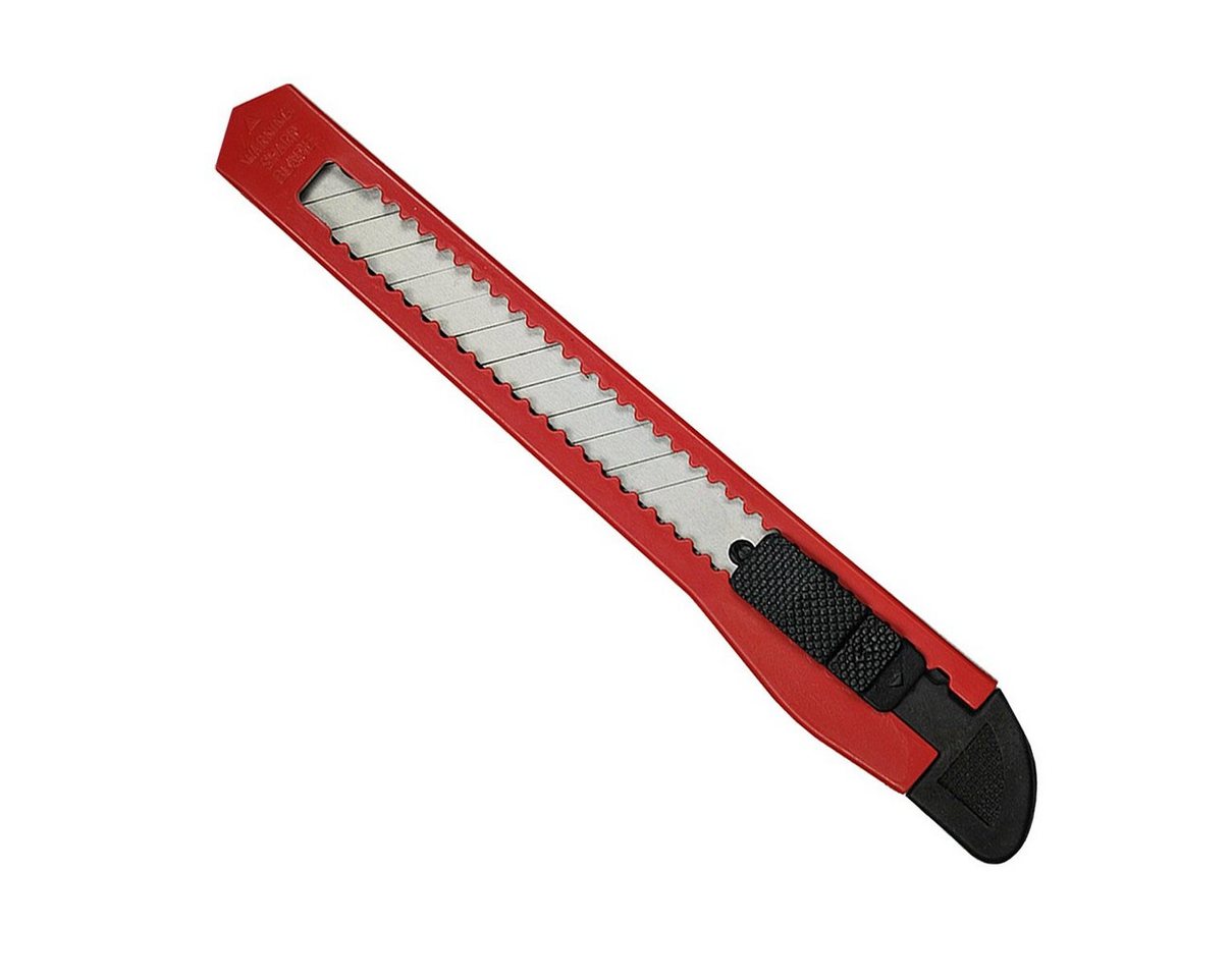 HELO24 Cuttermesser Teppichmesser Paketmesser Rot 120 Stück 8mm, (120-tlg) von HELO24