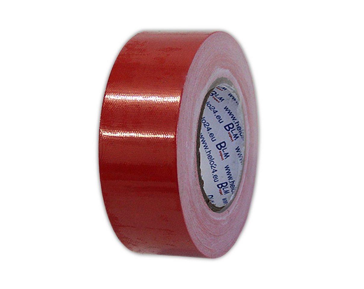 HELO24 Klebeband Panzerband Gewebeband Panzertape Paketband Gaffa 24x Rot (24-St) von HELO24