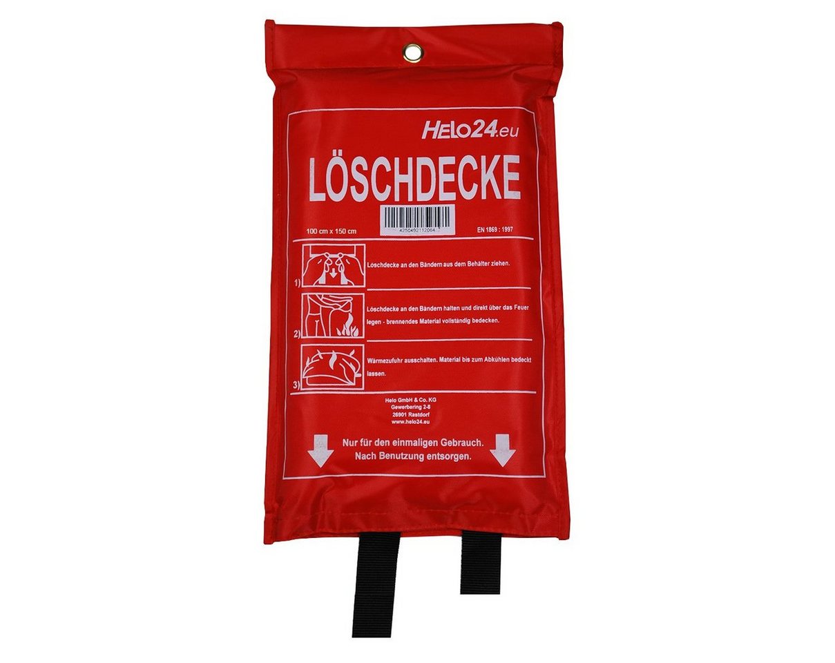 HELO24 Löschdecke 1x1,5m, 100x150 cm HELO24 Löschdecke 1x1,5m, 100x150 cm von HELO24