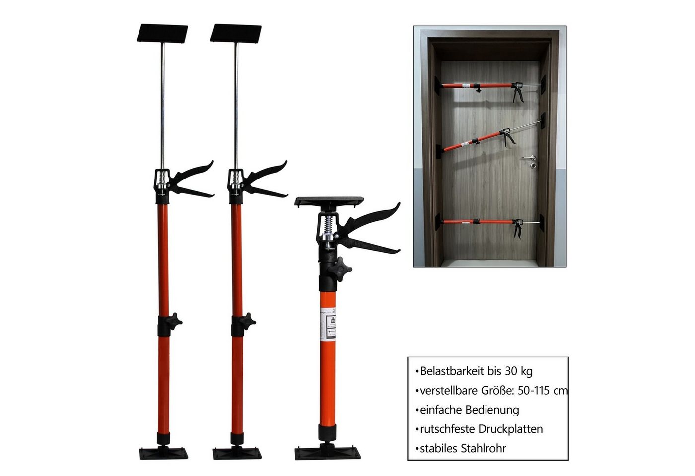 HELO24 Montageklemme 6x Türspanner Zargenspanner von HELO24