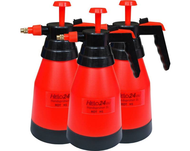 HELO24 Sprühflasche 3x Drucksprüher H1 von HELO24