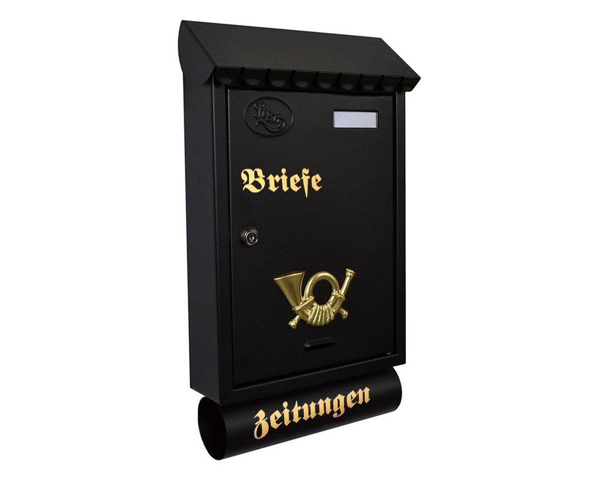 HELO24 Wandbriefkasten Schwarz T7-T HELO24 Wandbriefkasten Schwarz T7-T von HELO24