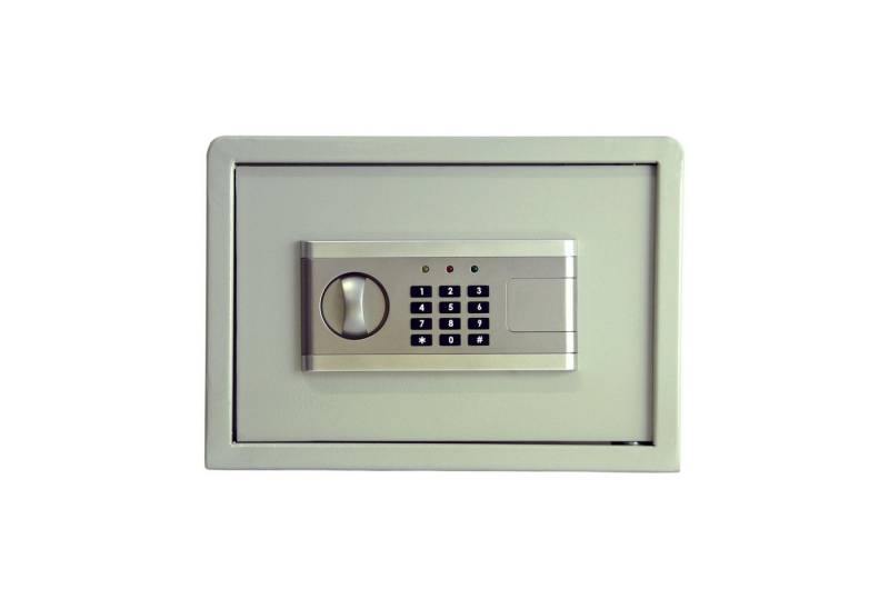 HELO24 Tresor Safe Elektronischer Möbeltresor Wandtresor M - C2 silber von HELO24
