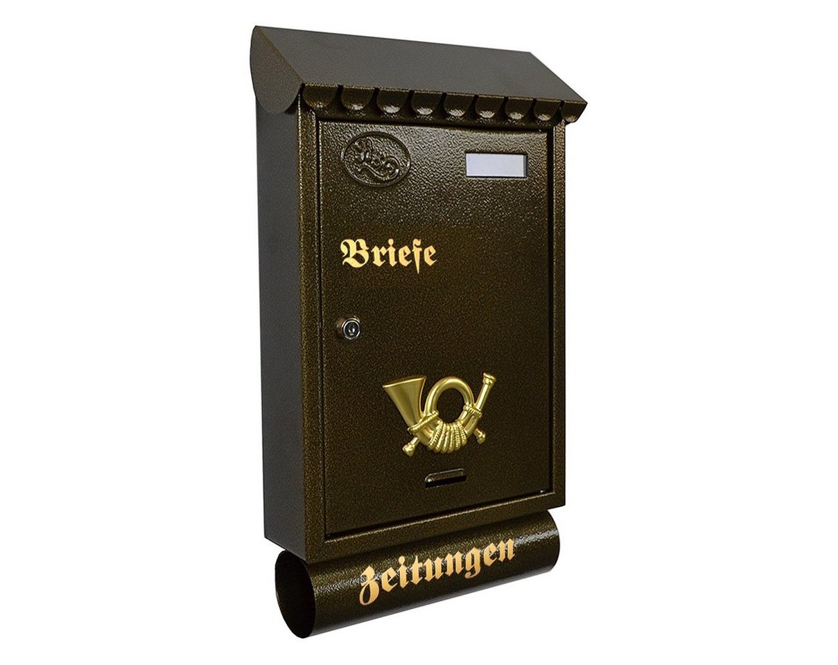 HELO24 Wandbriefkasten Gold T7-T HELO24 Wandbriefkasten Gold T7-T von HELO24