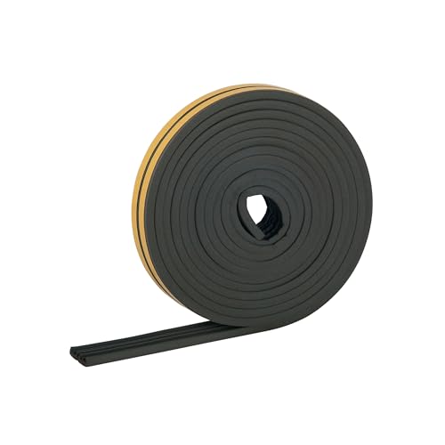 HELPMATE – Dichtungsband selbstklebend für Fenster & Türen – Fensterdichtung/Türdichtung zum Isolieren von Spalten mit 2 bis 3,5 mm Breite – Dichtband 9 x 4 mm (E-Profil | 18 Meter | Schwarz) von HELPMATE