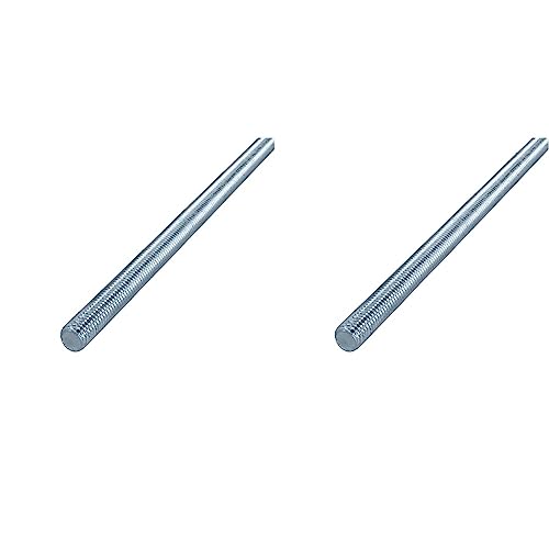 HELPMATE – Gewindestange M6 x 330 mm aus verzinktem Stahl – 2 Stück Gewindestab mit metrischem Vollgewinde – Gewindestift mit Festigkeitsklasse 4.8, DIN 976 (Packung mit 2) von HELPMATE